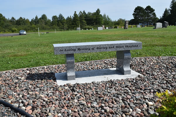 Image of a Bench in the Cemetery