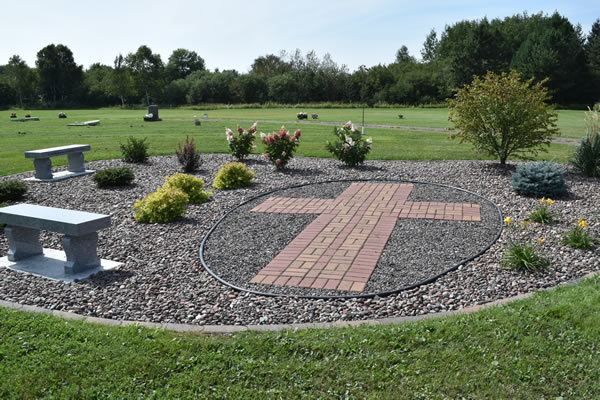 Image of landscaping in the Cemetery
