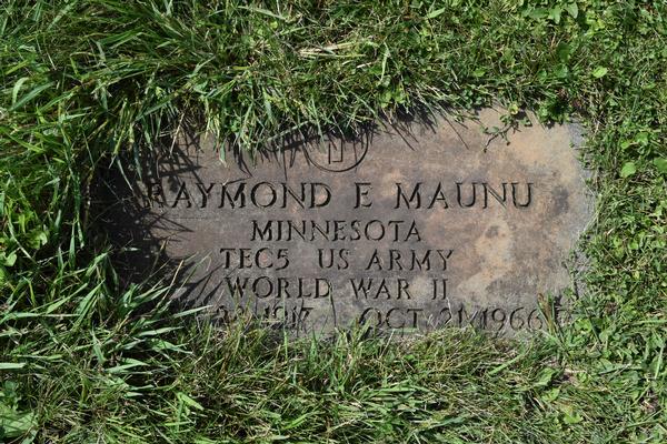  Raymond E Maunu Marker Image