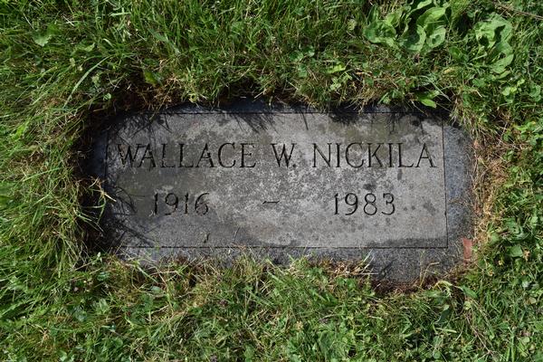  Wallace W Nickila Marker Image