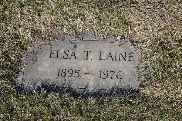  Elsa T Laine Marker Image