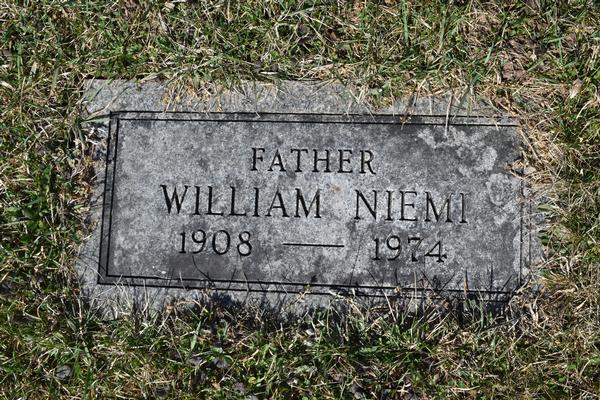  William A Niemi Marker Image