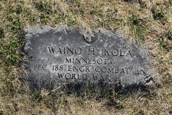  Waino H Ikola Marker Image
