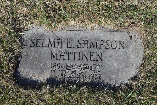  Selma Sampson (Mattinen) Marker Image